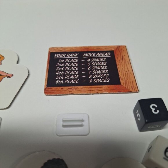 Go To Head of Class Tokens Replacement Pieces Students Teacher Dice Vintage - Picture 5 of 6